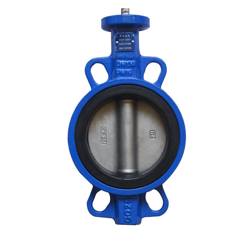 Wafer Type Concentric Butterfly Valve with Spline Shaft